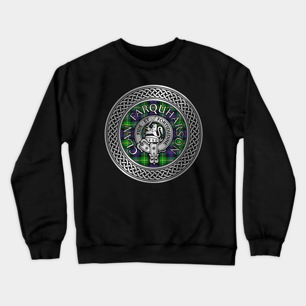 Clan Farquharson Crest & Tartan Knot Crewneck Sweatshirt by Taylor'd Designs